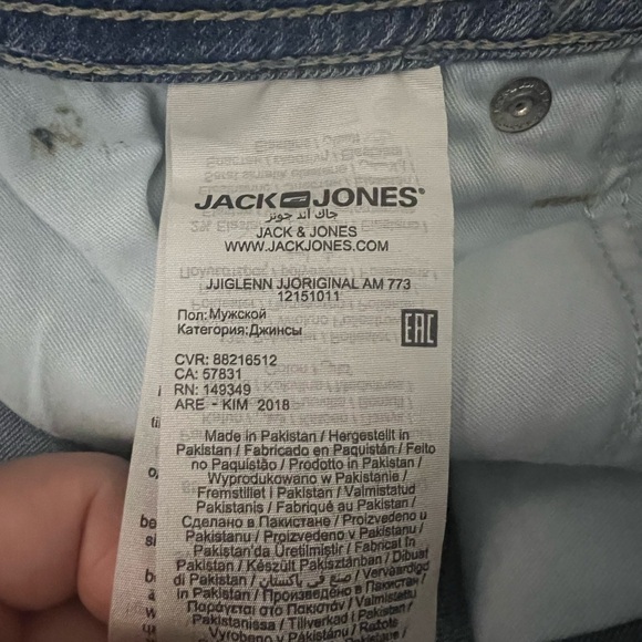 Jack & Jones Men Slim Fit Glenn Jeans - Picture 9 of 10